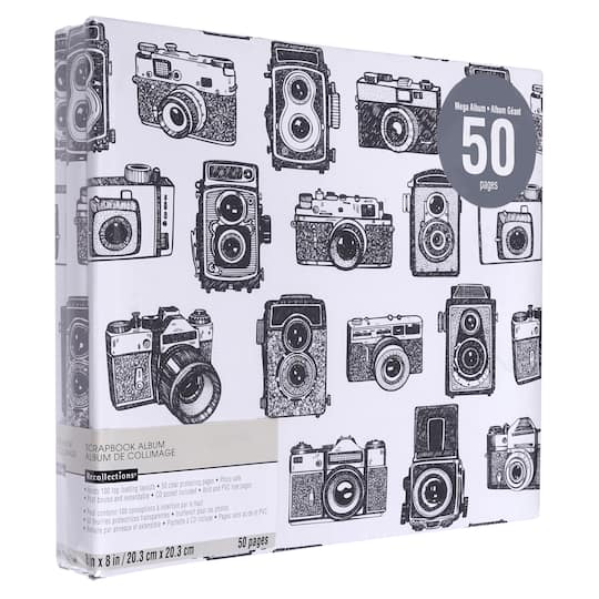 Camera Print Mega Scrapbook Album by Recollections&#xAE;